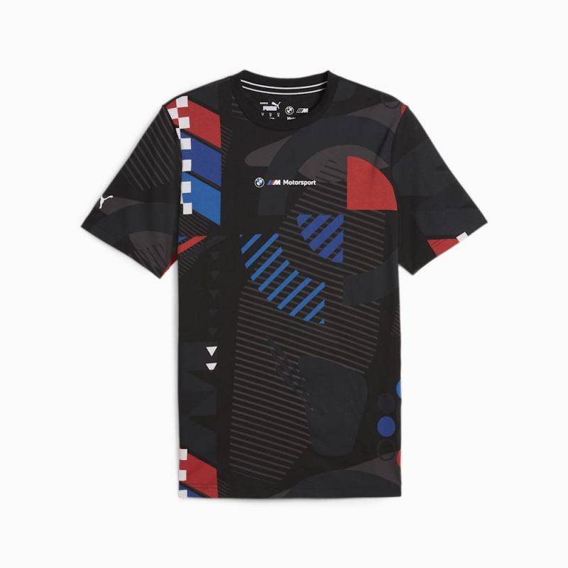 Puma | Men's BMW M Motorsport AOP Motorsports Tee - Black-AOP