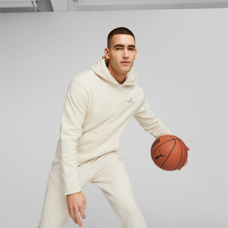 Puma | Men's Above the Clouds Basketball Hoodie - Alpine Snow