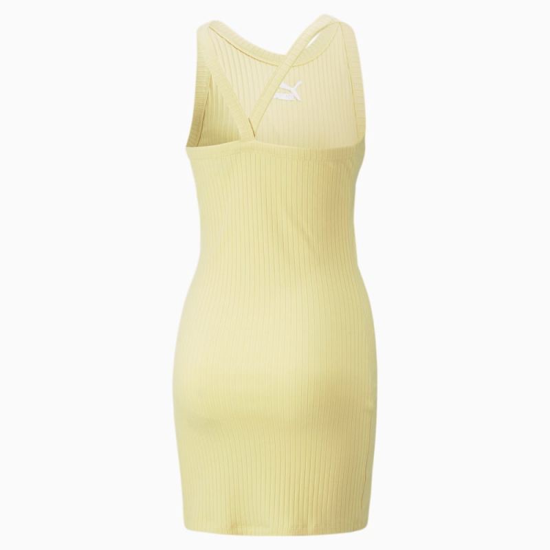 Puma | Women's Classics Sleeveless Dress - Light Straw