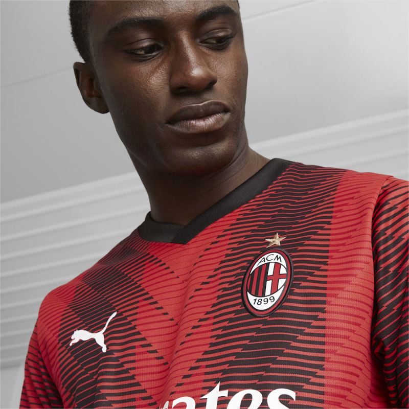 Puma | Men's AC Milan 23/24 Replica Home Jersey - For All Time Red-Black