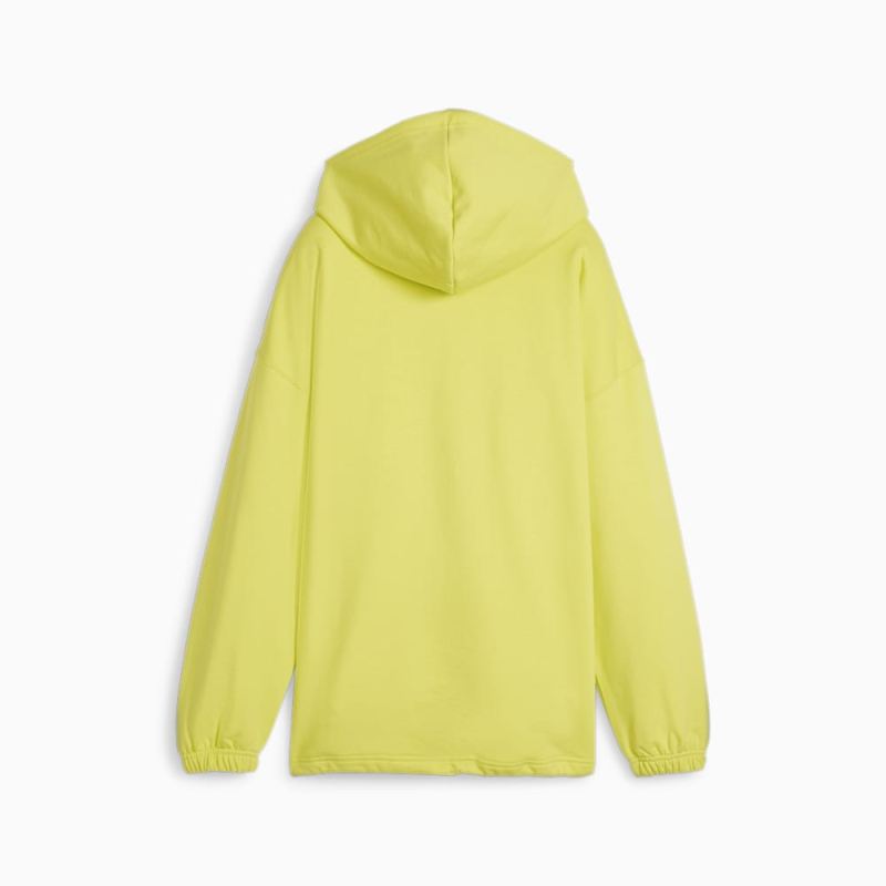 Puma | Women's DARE TO Oversized Hoodie - Lime Sheen