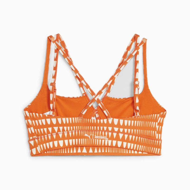 Puma | Women's x lemlem Low Impact Bra - Cayenne Pepper