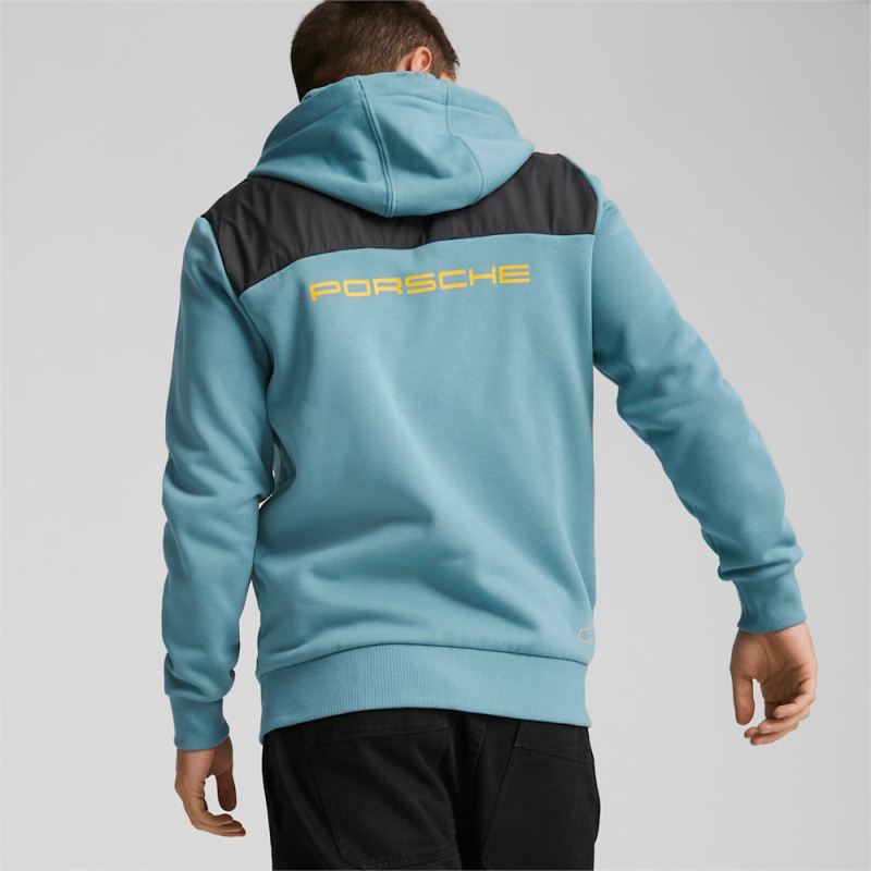 Puma | Men's Porsche Legacy Hooded Sweat Jacket - Bold Blue