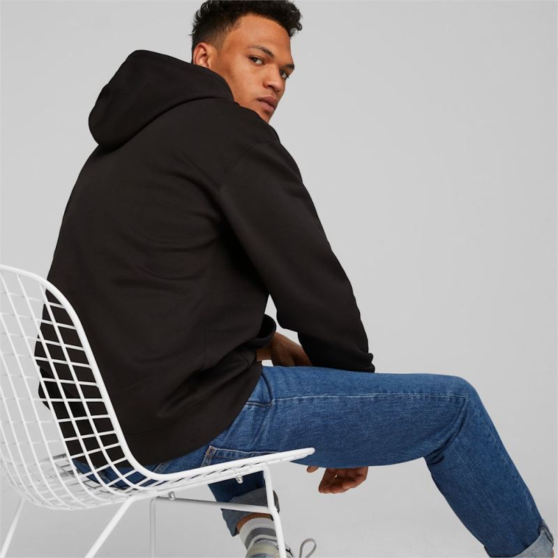 Puma | Men's CLASSICS CAFE Puma | Men's Hoodie - Black