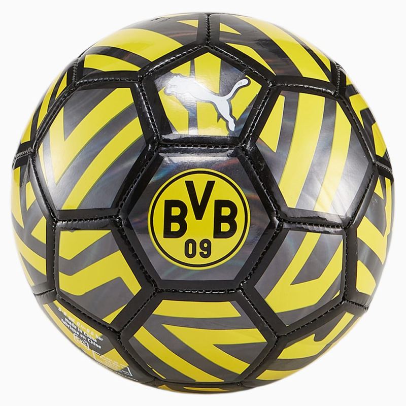 Puma | Boys Borussia Dortmund Mini Fan Soccer Ball - Black-Cyber Yellow - Click Image to Close