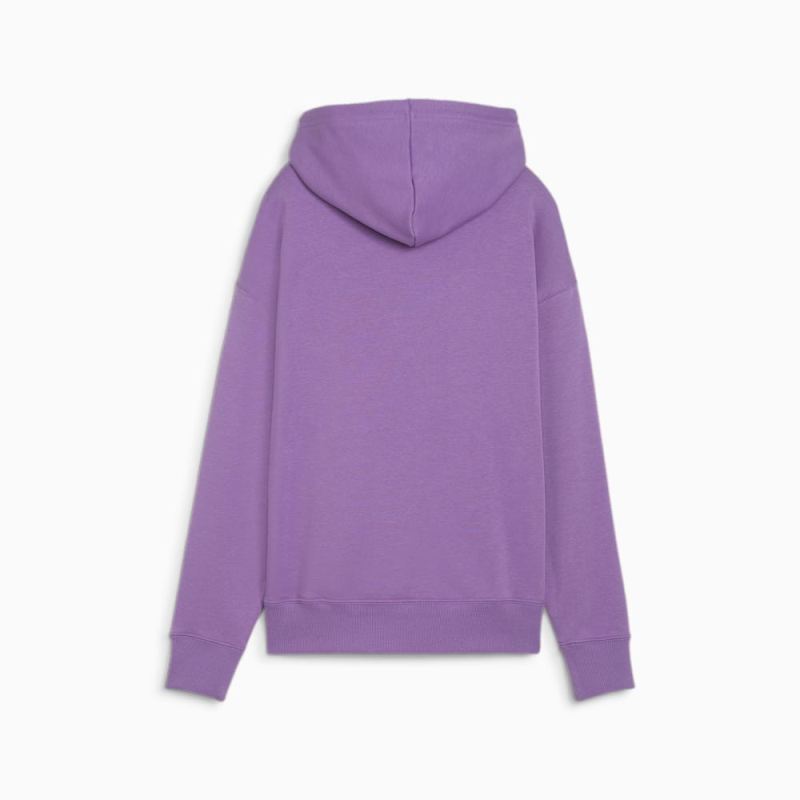 Puma | Women's CLASSICS Shiny Logo Hoodie - Ultra Violet