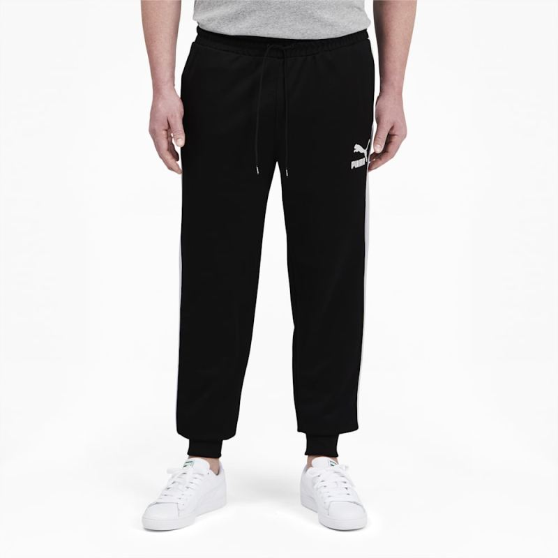 Puma | Men's Iconic T7 Track Pants Big And Tall - Black-White