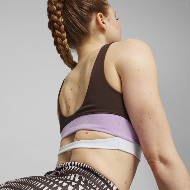 Puma | Women's x lemlem Crop Tank - Dark Chocolate