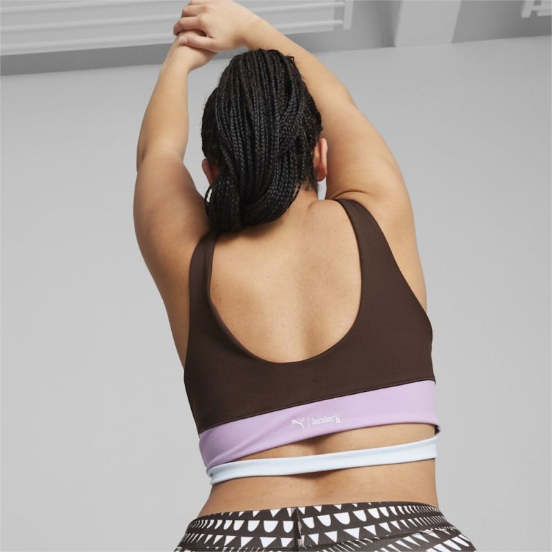 Puma | Women's x lemlem Crop Tank - Dark Chocolate