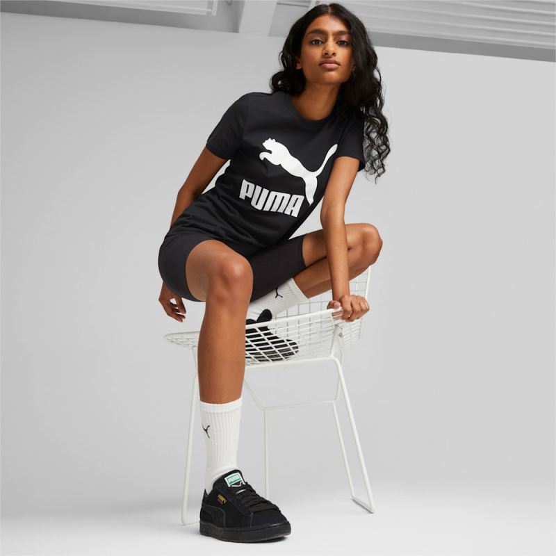 Puma | Women's Classics Logo Tee - Black