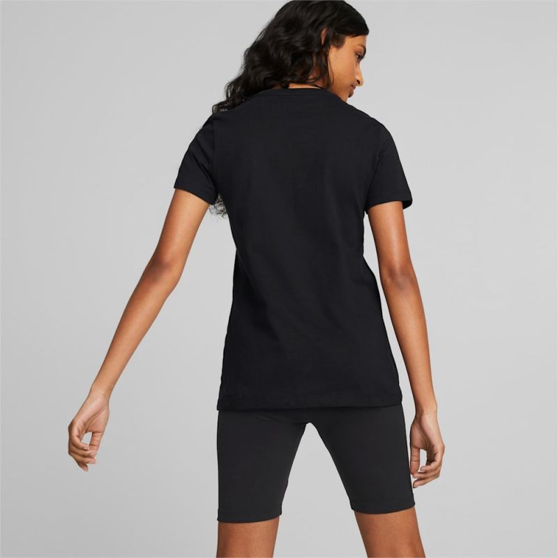 Puma | Women's Classics Logo Tee - Black