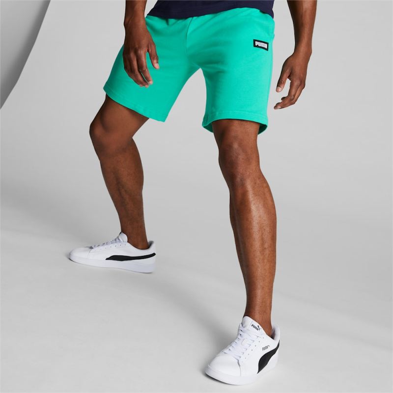 Puma | Men's Logo Shorts - AQUA GREEN