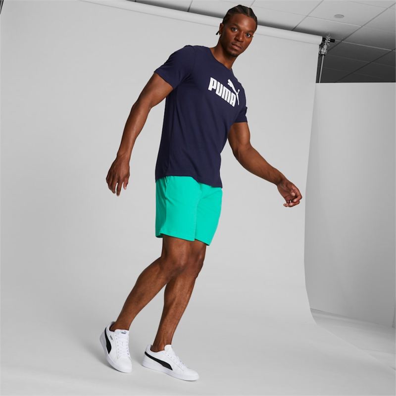 Puma | Men's Logo Shorts - AQUA GREEN