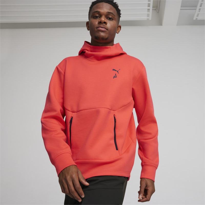 Puma | Men's SEASONS Hoodie - Active Red