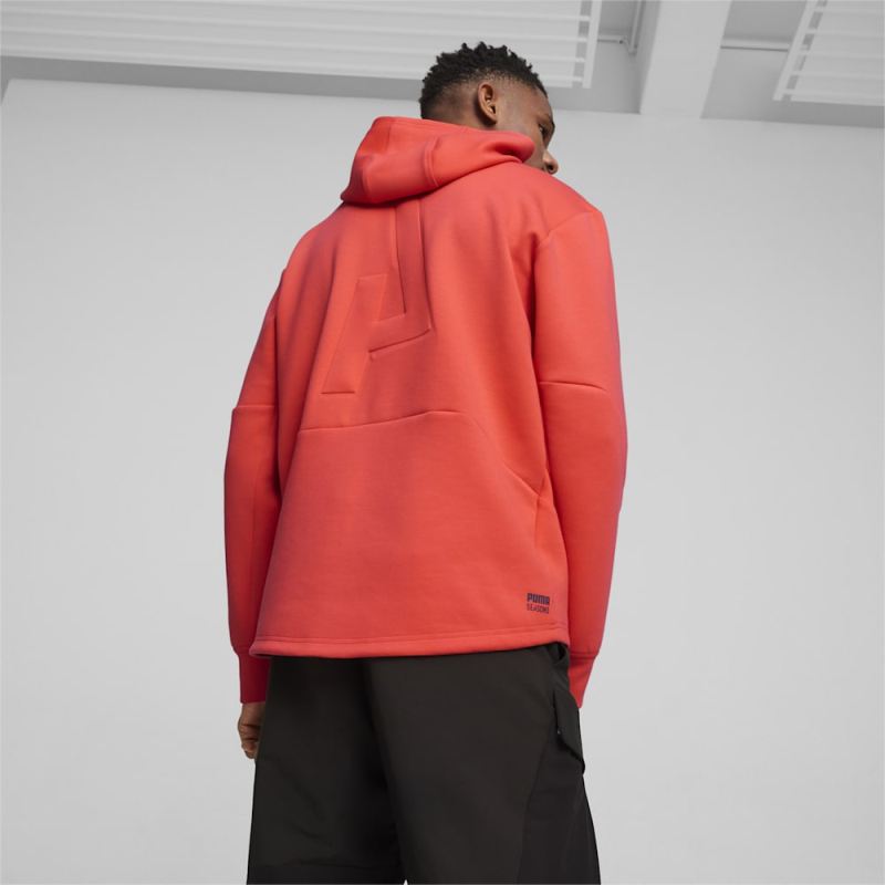 Puma | Men's SEASONS Hoodie - Active Red