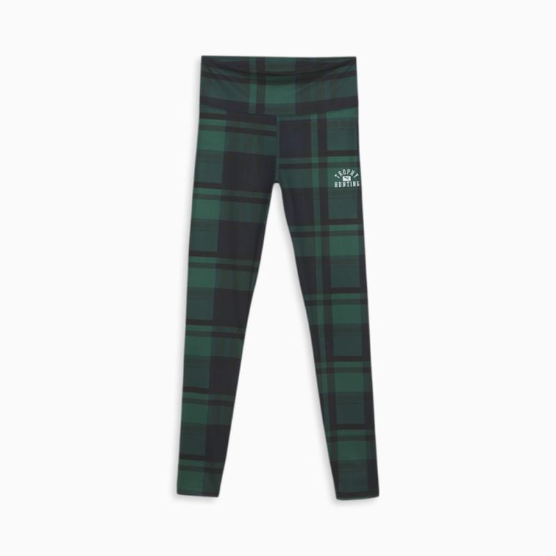 Puma | Women's x TROPHY HUNTING Basketball Leggings - Malachite-AOP