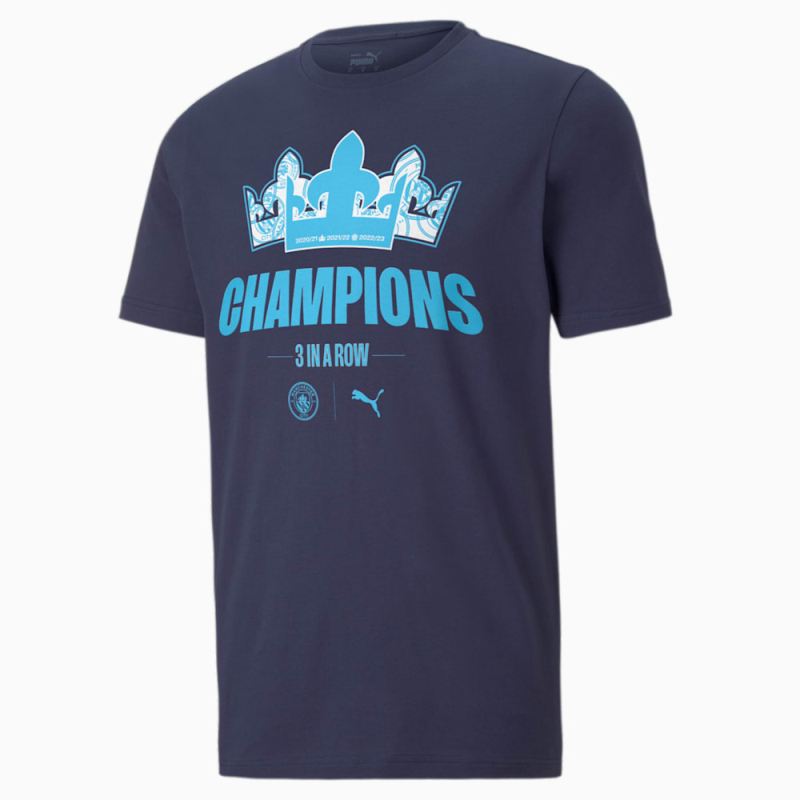 Puma | Men's Manchester City 22/23 League Champions Tee - Navy