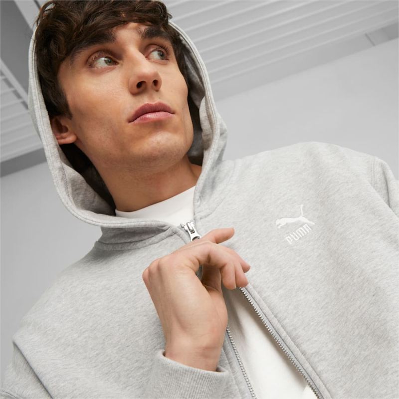 Puma | Men's Better Classics Relaxed Hoodie - Light Gray Heather