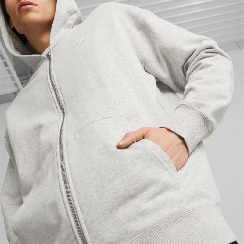 Puma | Men's Better Classics Relaxed Hoodie - Light Gray Heather