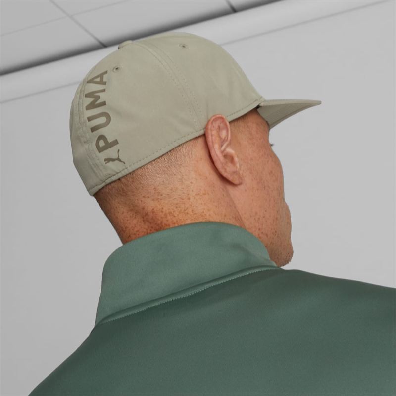 Puma | Men's Sonic Stretch Fit Baseball Hat - OLIVE/KHAKI