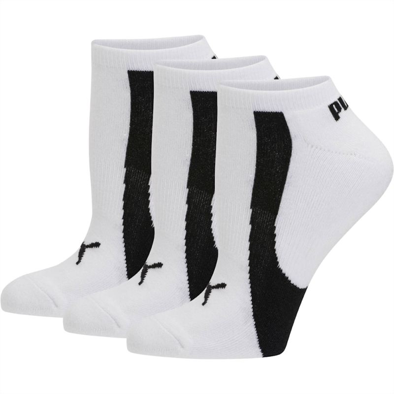 Puma | Women's No Show Socks [3 Pairs] - white-black - Click Image to Close