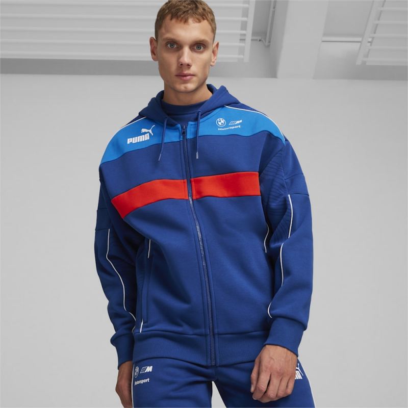 Puma | Men's BMW M Motorsport SDS Motorsports Hooded Sweat Jacket - Pro Blue-M Color