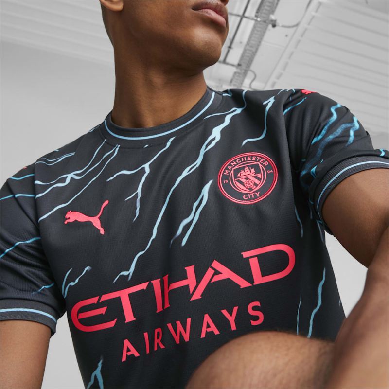 Puma | Men's Manchester City 23/24 Third Jersey - Dark Navy-Hero Blue