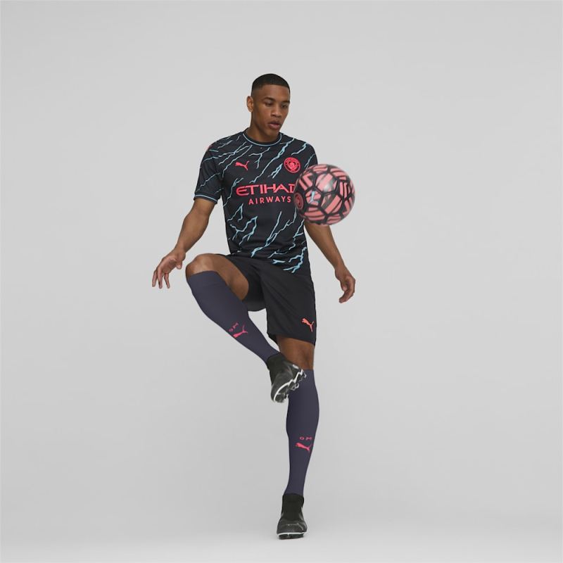 Puma | Men's Manchester City 23/24 Third Jersey - Dark Navy-Hero Blue