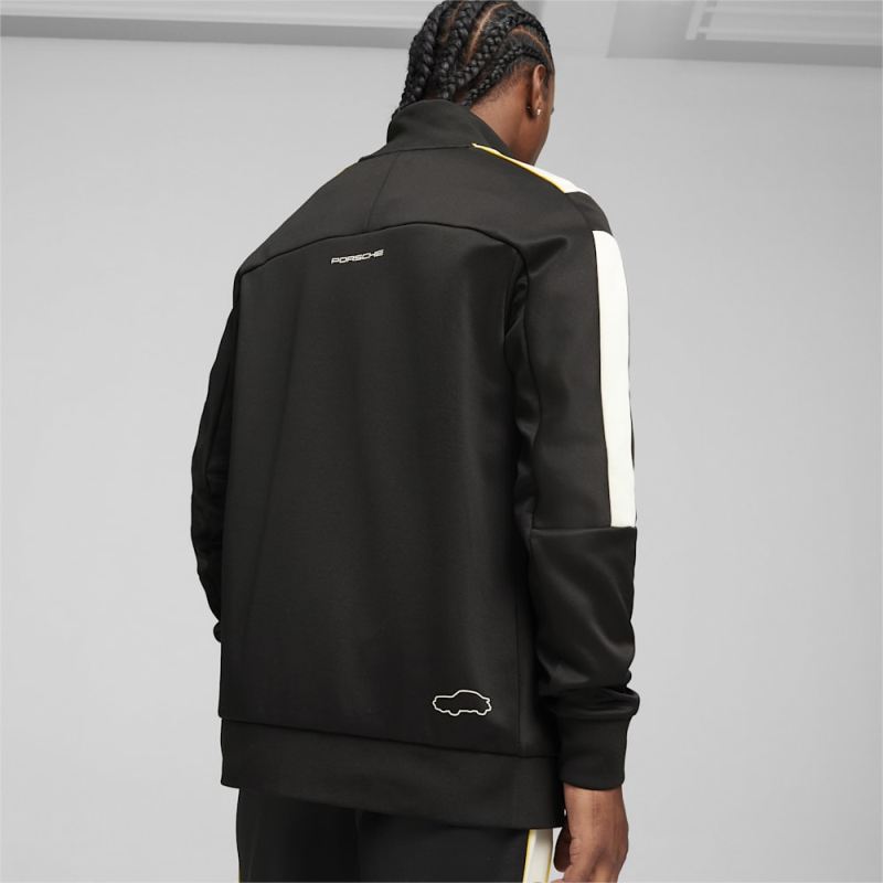 Puma | Men's Porsche Legacy MT7 Motorsport Track Jacket - Black