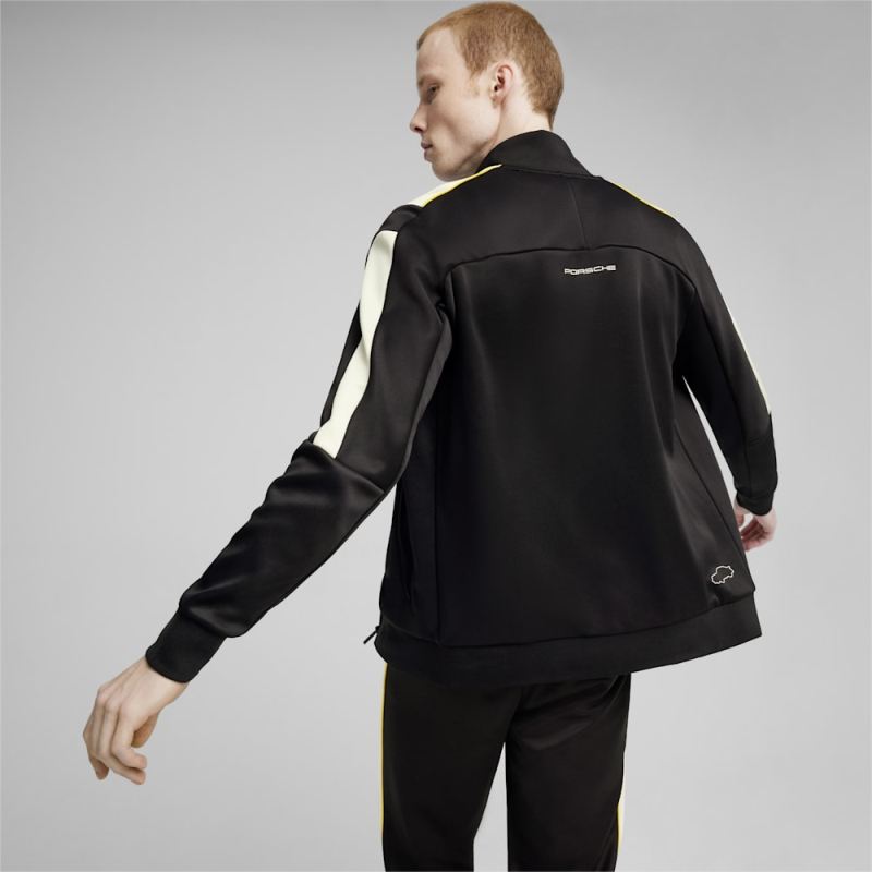 Puma | Men's Porsche Legacy MT7 Motorsport Track Jacket - Black