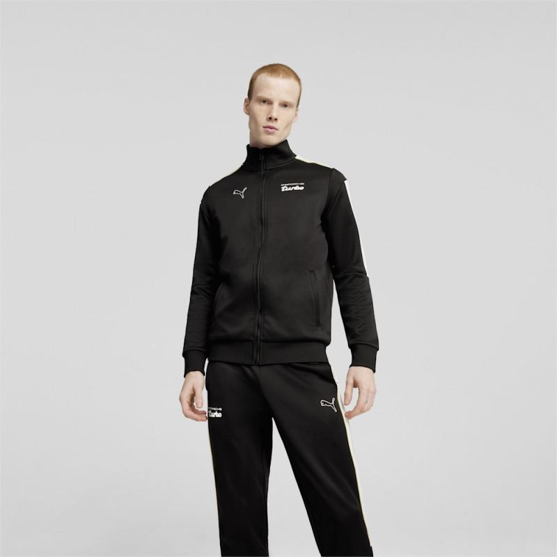 Puma | Men's Porsche Legacy MT7 Motorsport Track Jacket - Black