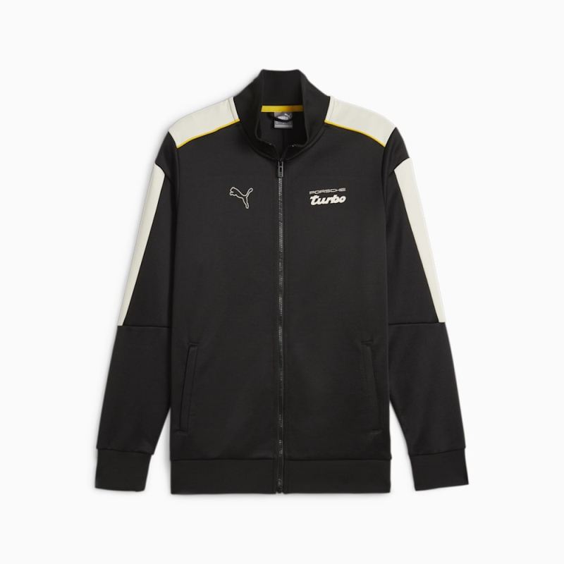 Puma | Men's Porsche Legacy MT7 Motorsport Track Jacket - Black