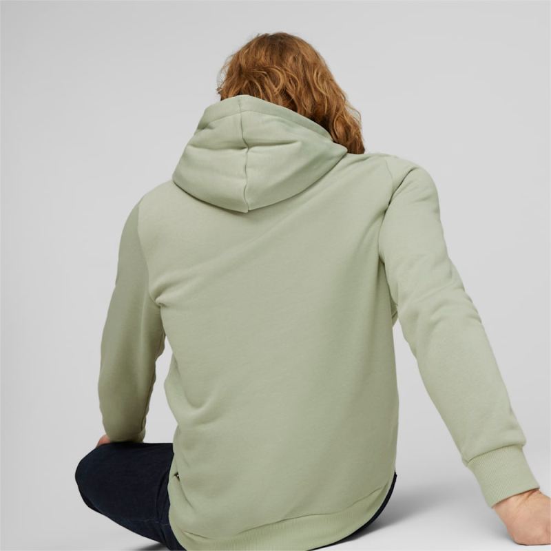 Puma | Men's ESS+ LOGO LAB Hoodie - Green Fog