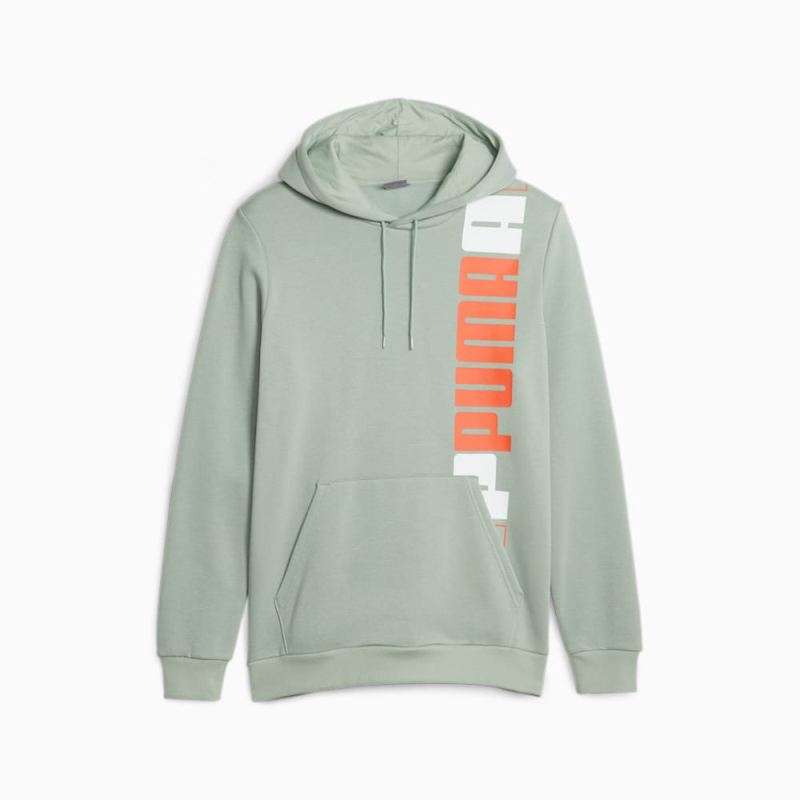 Puma | Men's ESS+ LOGO LAB Hoodie - Green Fog