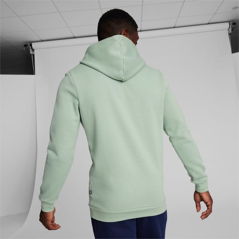 Puma | Men's Essentials Big Logo Hoodie - Green Fog