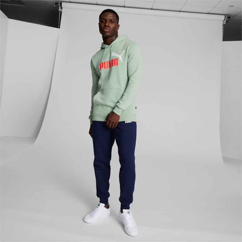 Puma | Men's Essentials Big Logo Hoodie - Green Fog