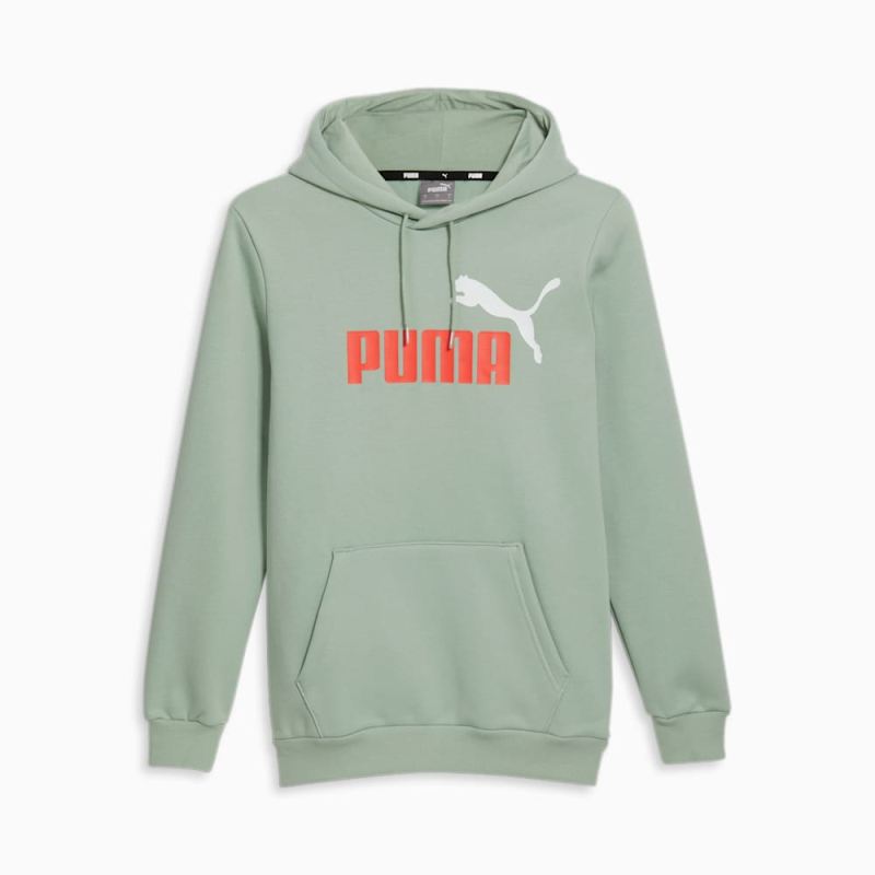 Puma | Men's Essentials Big Logo Hoodie - Green Fog