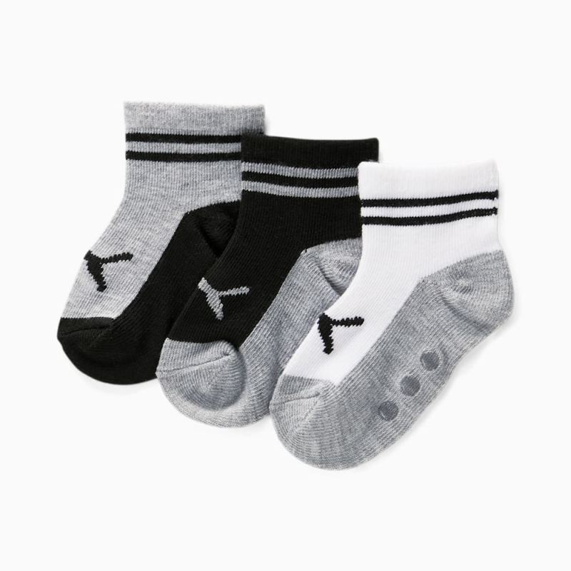 Puma | Boys Puma | Boys Kids Socks [3 Pack] - WHITE / GREY