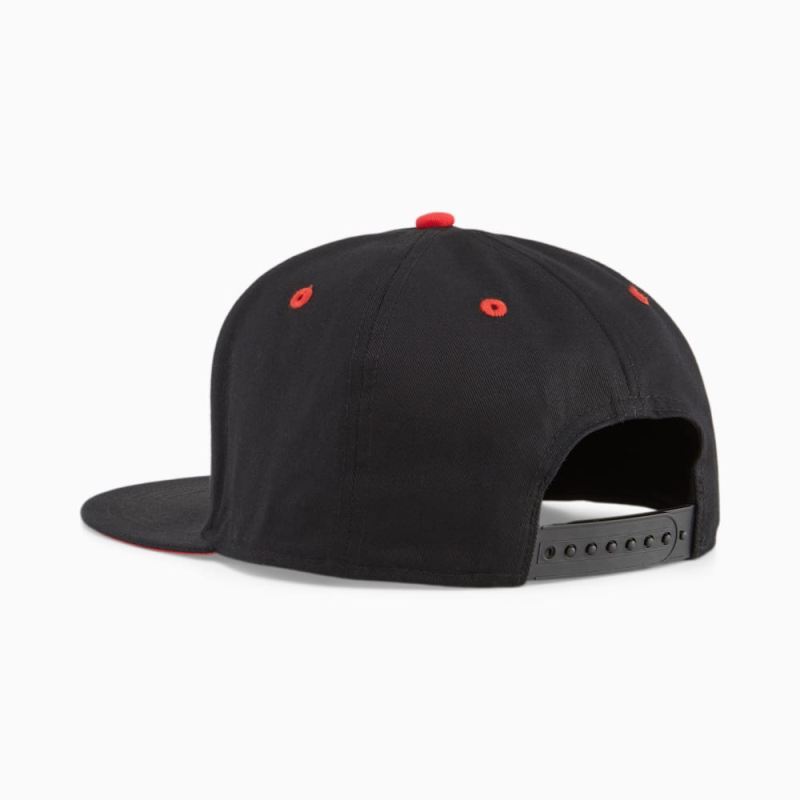 Puma | Men's AC Milan Flat Brim Cap - Black-For All Time Red