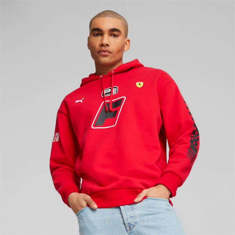 Puma | Men's Scuderia Ferrari Race Garage Crews Hoodie - Rosso Corsa