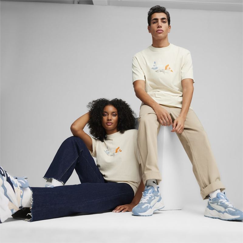 Puma | Men's DOWNTOWN 180 Graphic Tee - Alpine Snow