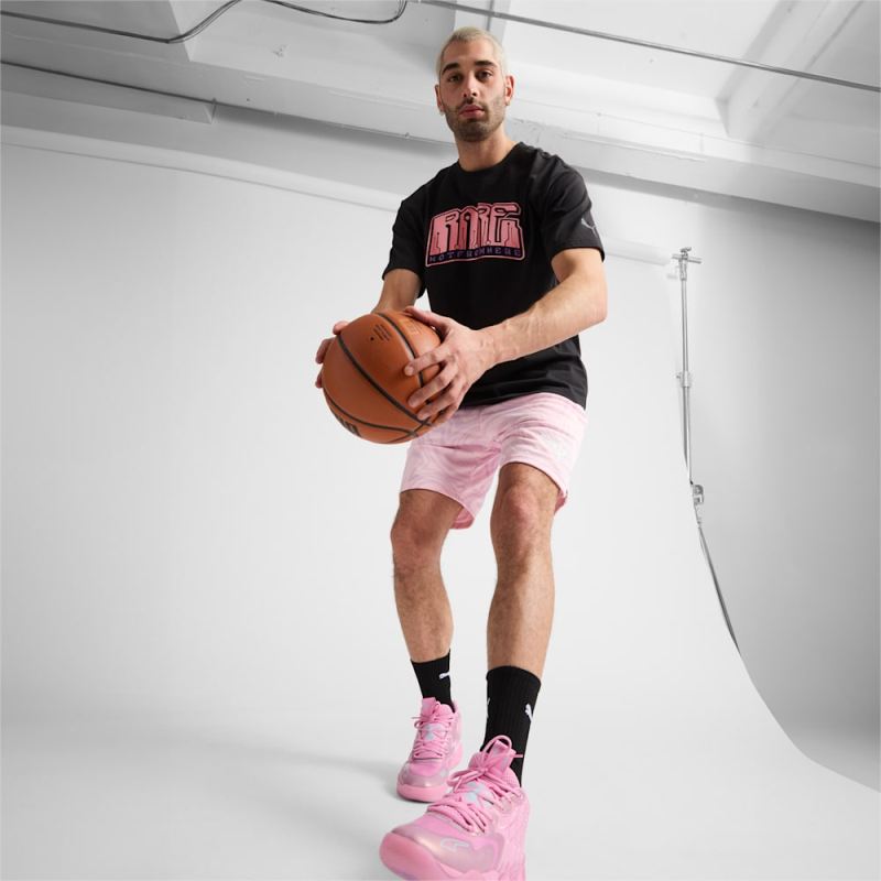 Puma | Men's x LAMELO BALL IRIDESCENT Basketball Shorts - Whisp Of Pink