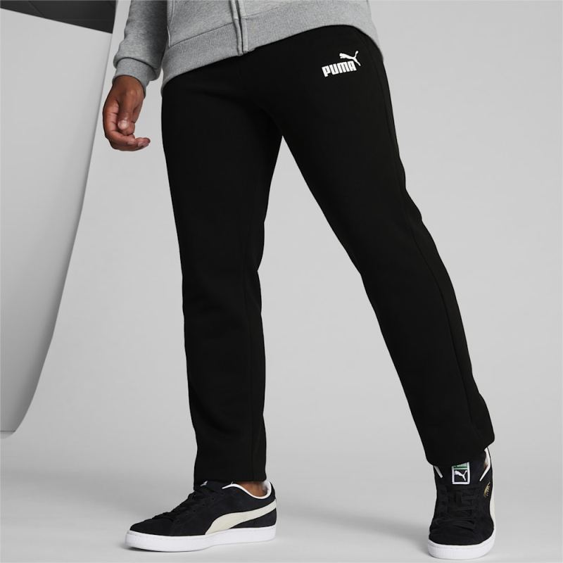 Puma | Men's Essentials Logo Pants - Cotton Black