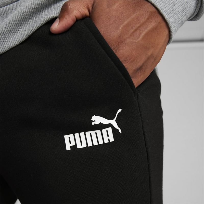 Puma | Men's Essentials Logo Pants - Cotton Black