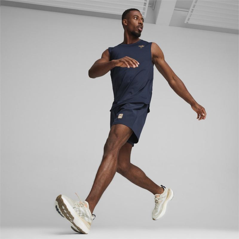 Puma | Men's x First Mile 5" Woven Shorts - Club Navy