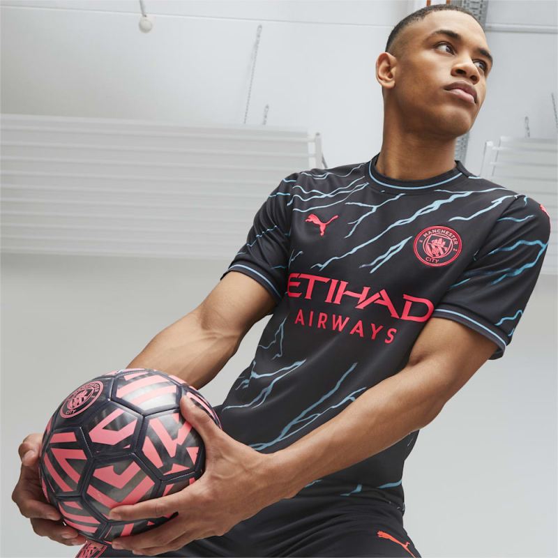 Puma | Men's Manchester City 23/24 Third Jersey - Dark Navy-Hero Blue