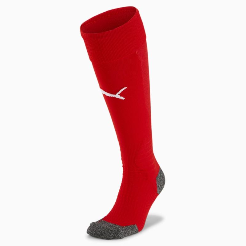 Puma | Boys Liga Soccer Socks [1 Pair] - Red-White - Click Image to Close