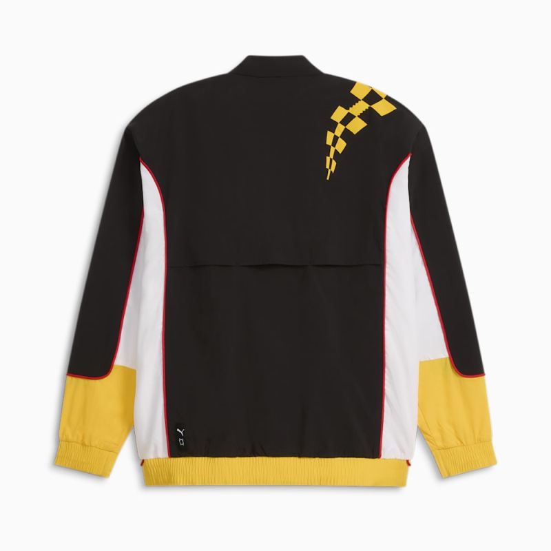 Puma | Men's x PORSCHE Basketball Jacket - Black-Sport Yellow-White