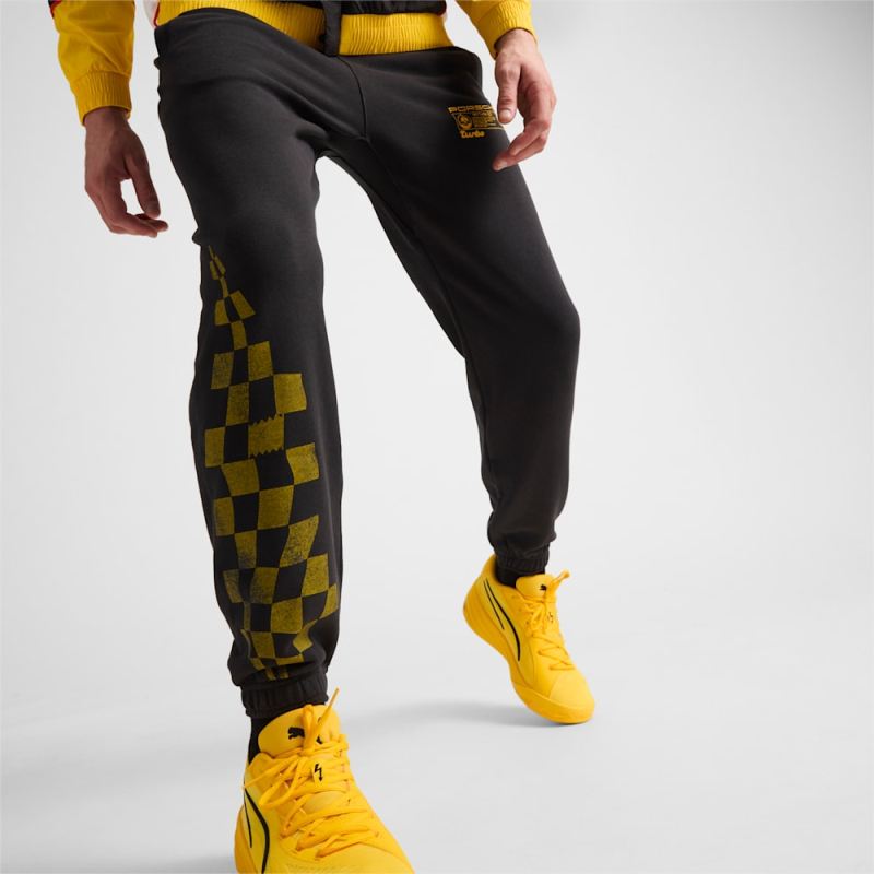 Puma | Men's x PORSCHE Basketball Sweatpants - Black