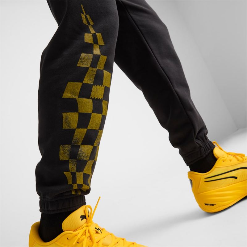 Puma | Men's x PORSCHE Basketball Sweatpants - Black